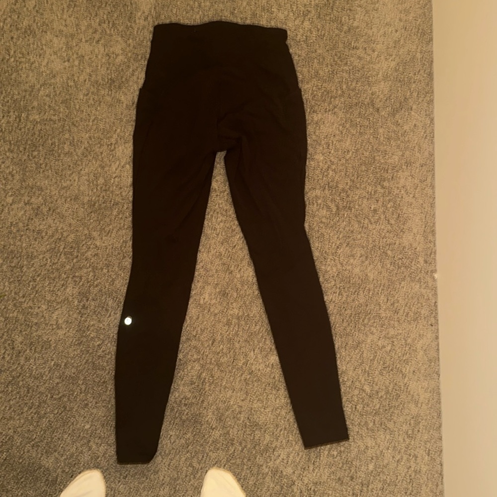 Black Fast and Free leggings 28” Lululemon